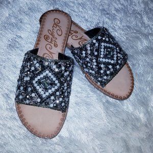 Bling Naughty Monkey Slides Cute!!